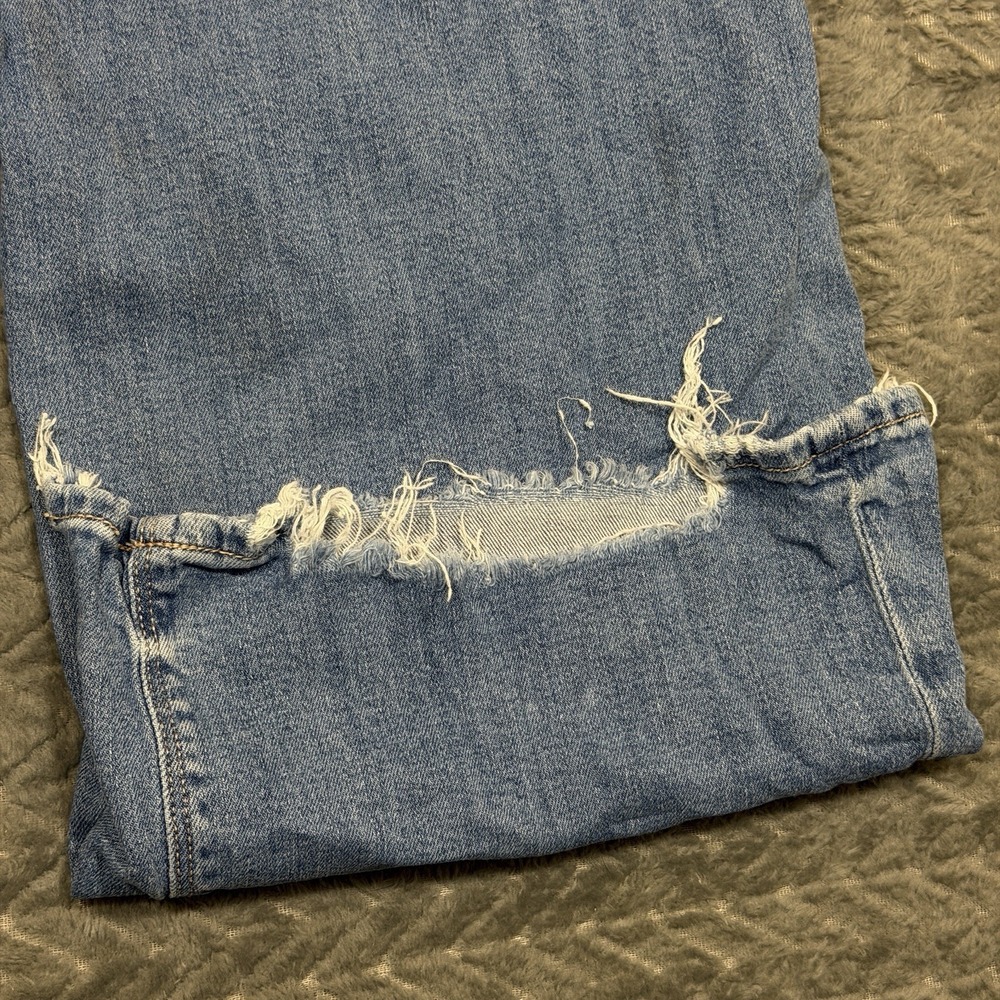 American Eagle Womens Size 6 Short Medium Super High Rise Baggy Wide Leg Jeans - Picture 14 of 16